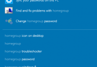 change homegroup password win 10