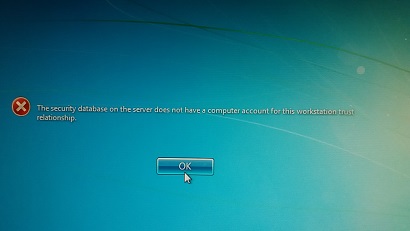 Windows Server 2012 Active Directory Trust Relationship Problem